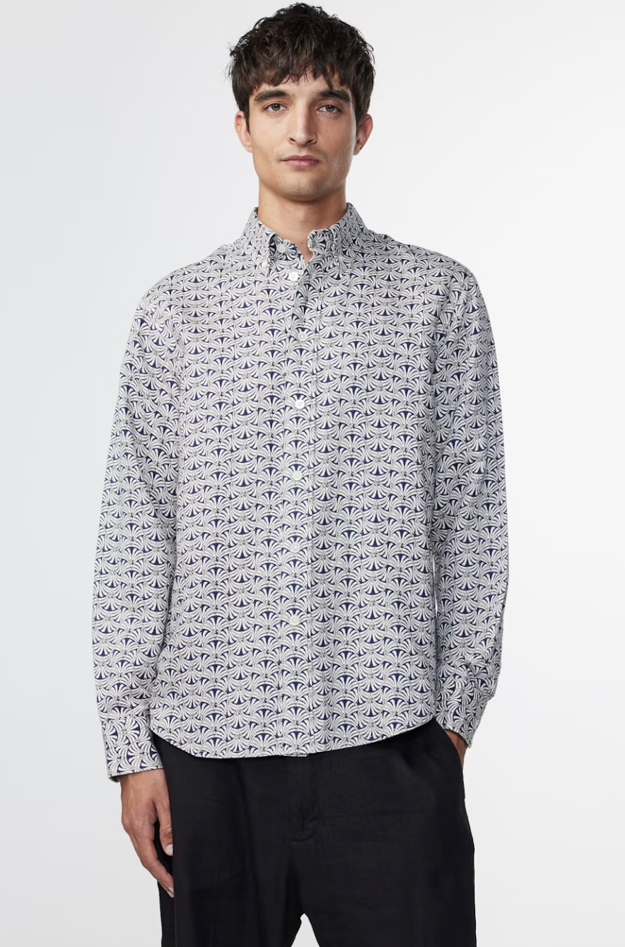 NN07 Colby Shirt Navy Blue