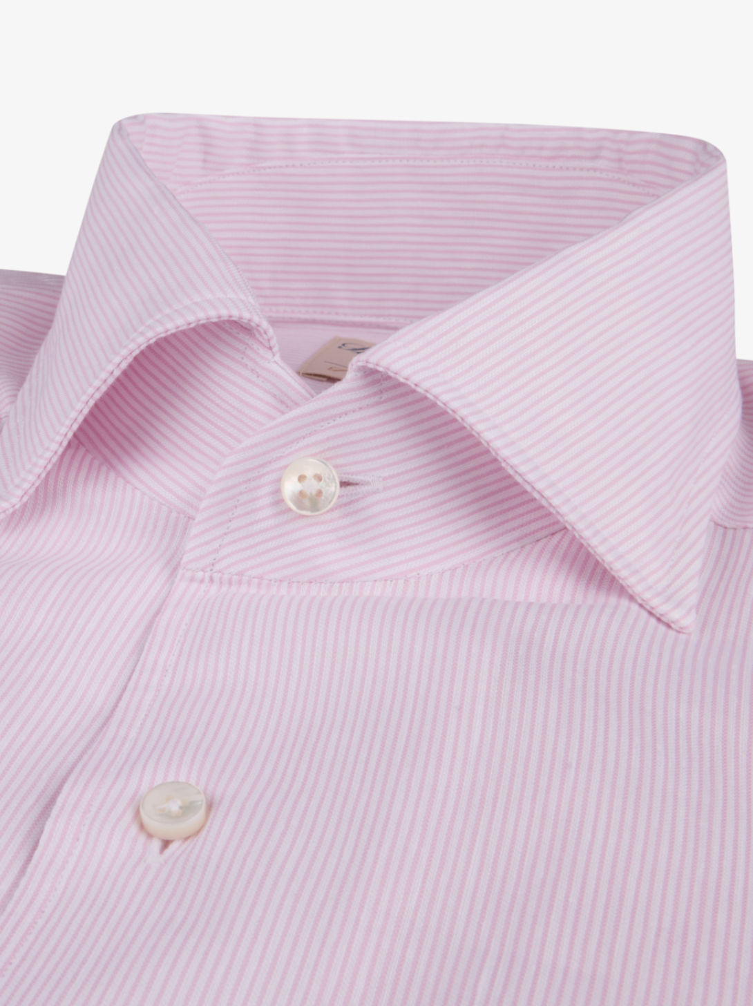 Stenstroms Fitted LS Shirt Lt Pink Stripe
