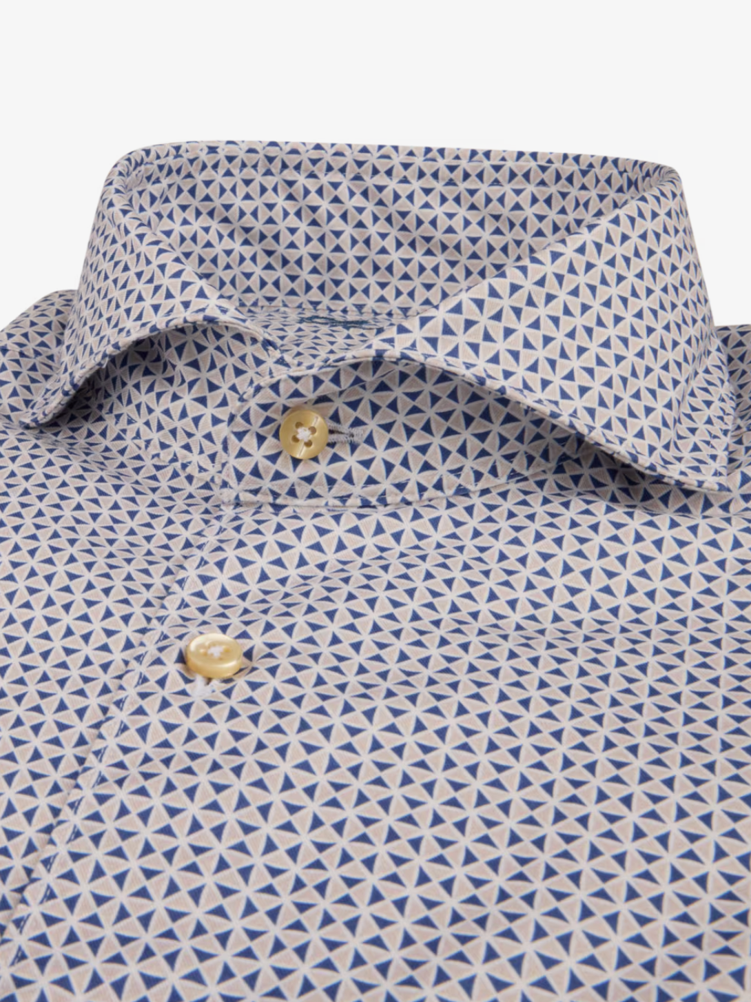 Stenstroms Fitted LS Shirt Blue Pattern