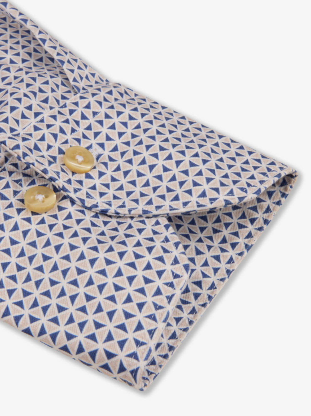 Stenstroms Fitted LS Shirt Blue Pattern