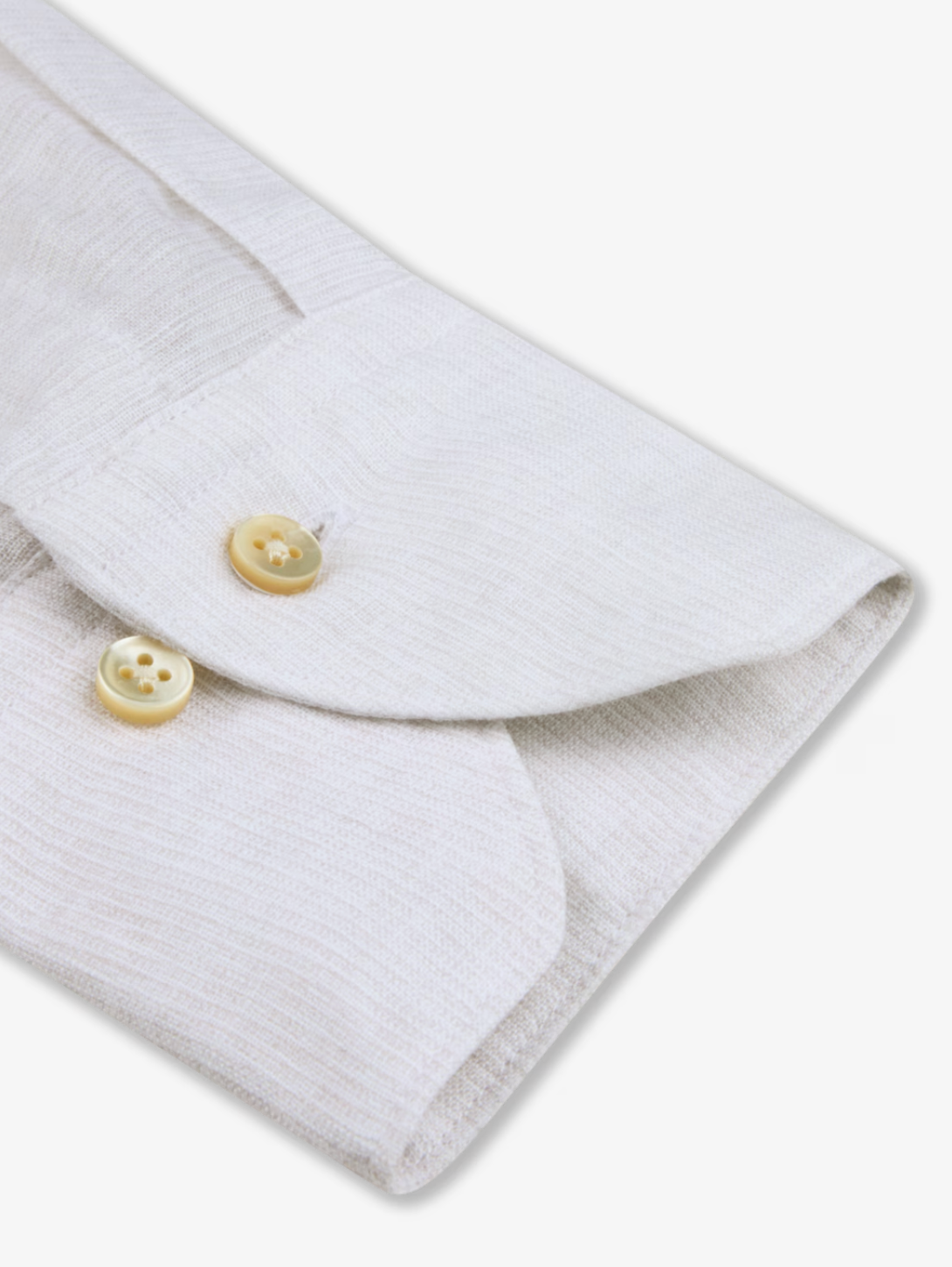 Stenstroms Fitted LS Linen Shirt Champagne
