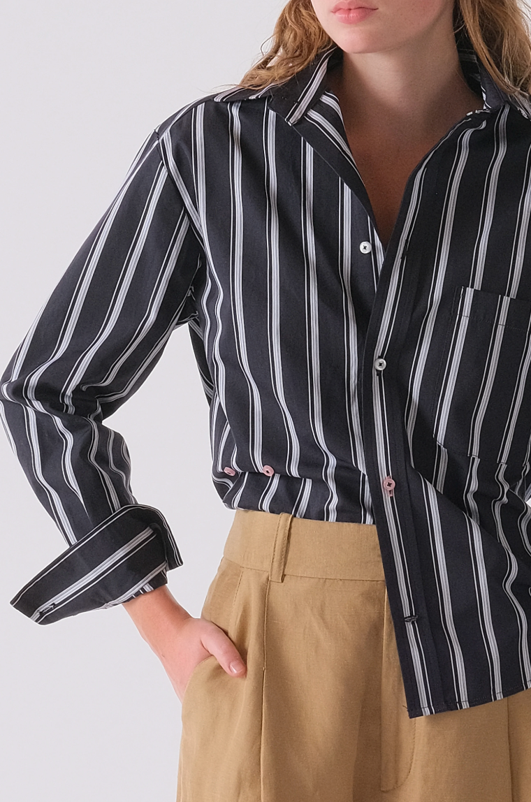 Cissa The Daily Shirt in Shadow Stripe