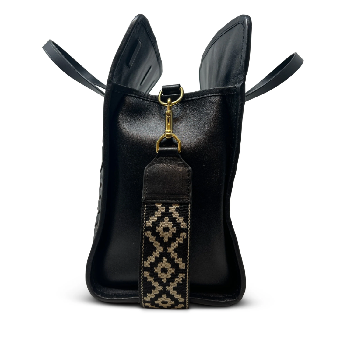 Kempton Ella Bag Black Threaded Weave