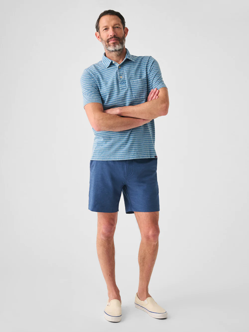 Faherty Belt Loop All Day Shorts 7in Navy