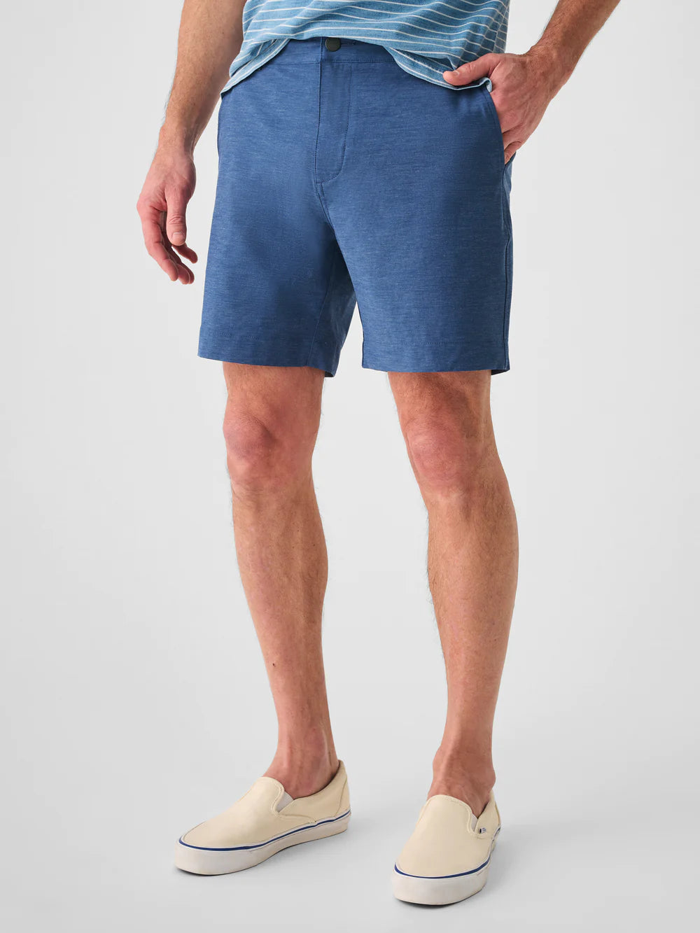 Faherty Belt Loop All Day Shorts 7in Navy