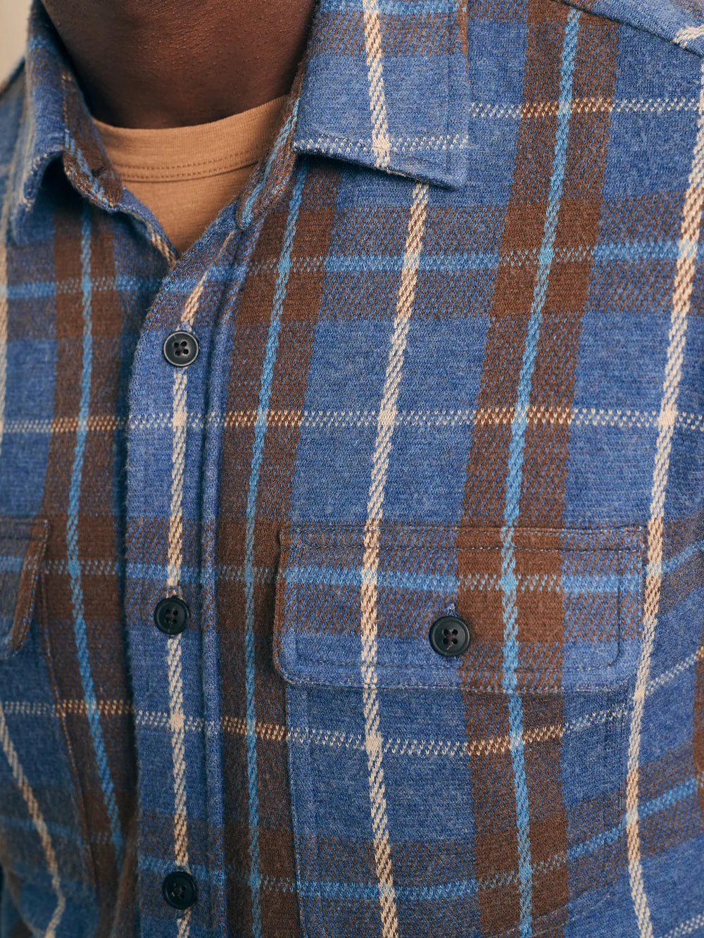 Faherty Legend Sweater Shirt Alpine Lake Plaid