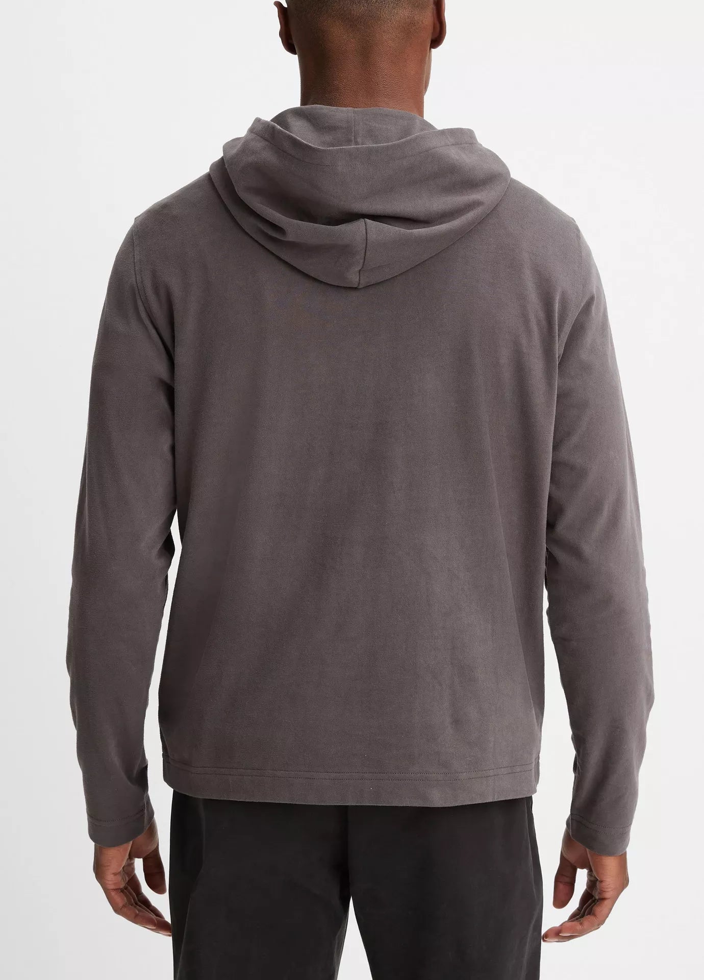 Vince Sueded Jersey PO Hoodie Anchor Grey