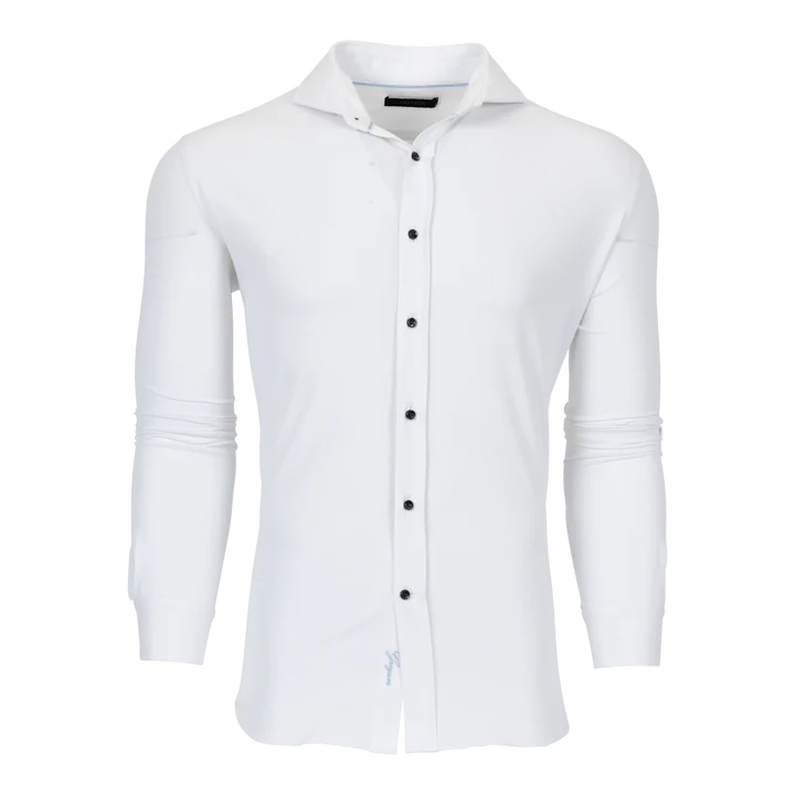 Greyson Woodward Pique Shirt Arctic