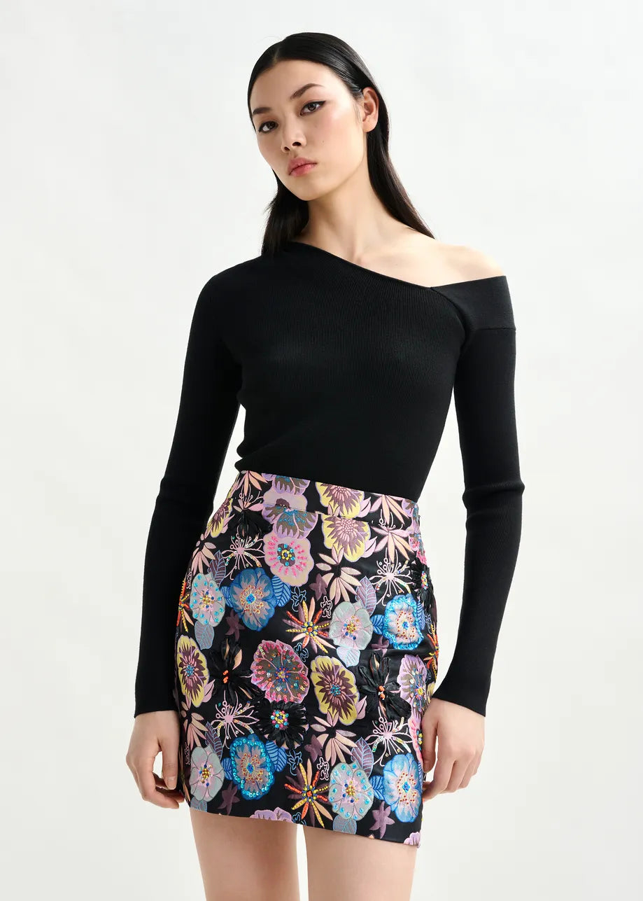 Essentiel Antwerp Imeric Fitted Knit PO Black