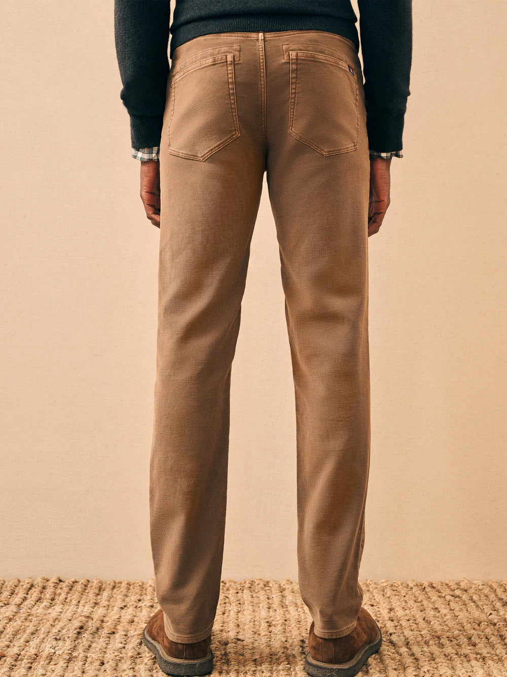 Faherty StretchTerry 5 Pocket Bark Brown