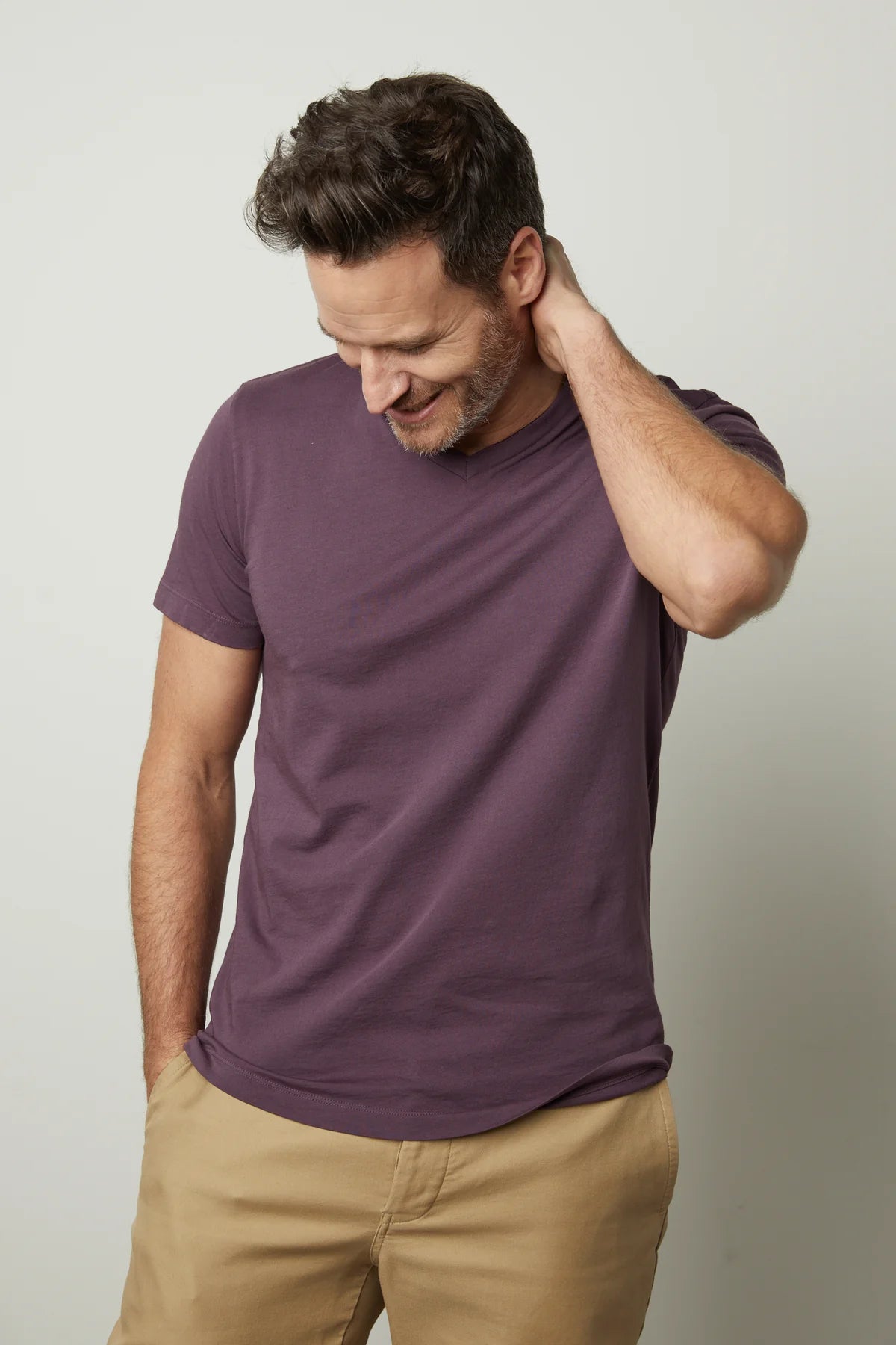 Velvet Marshall SS V Neck Tee Barrel