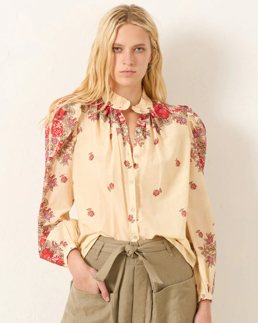 Alix of Bohemia Annabel Rosebush Shirt White