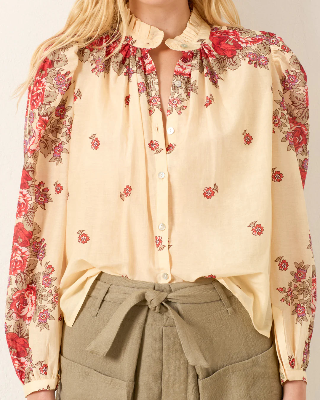 Alix of Bohemia Annabel Rosebush Shirt White