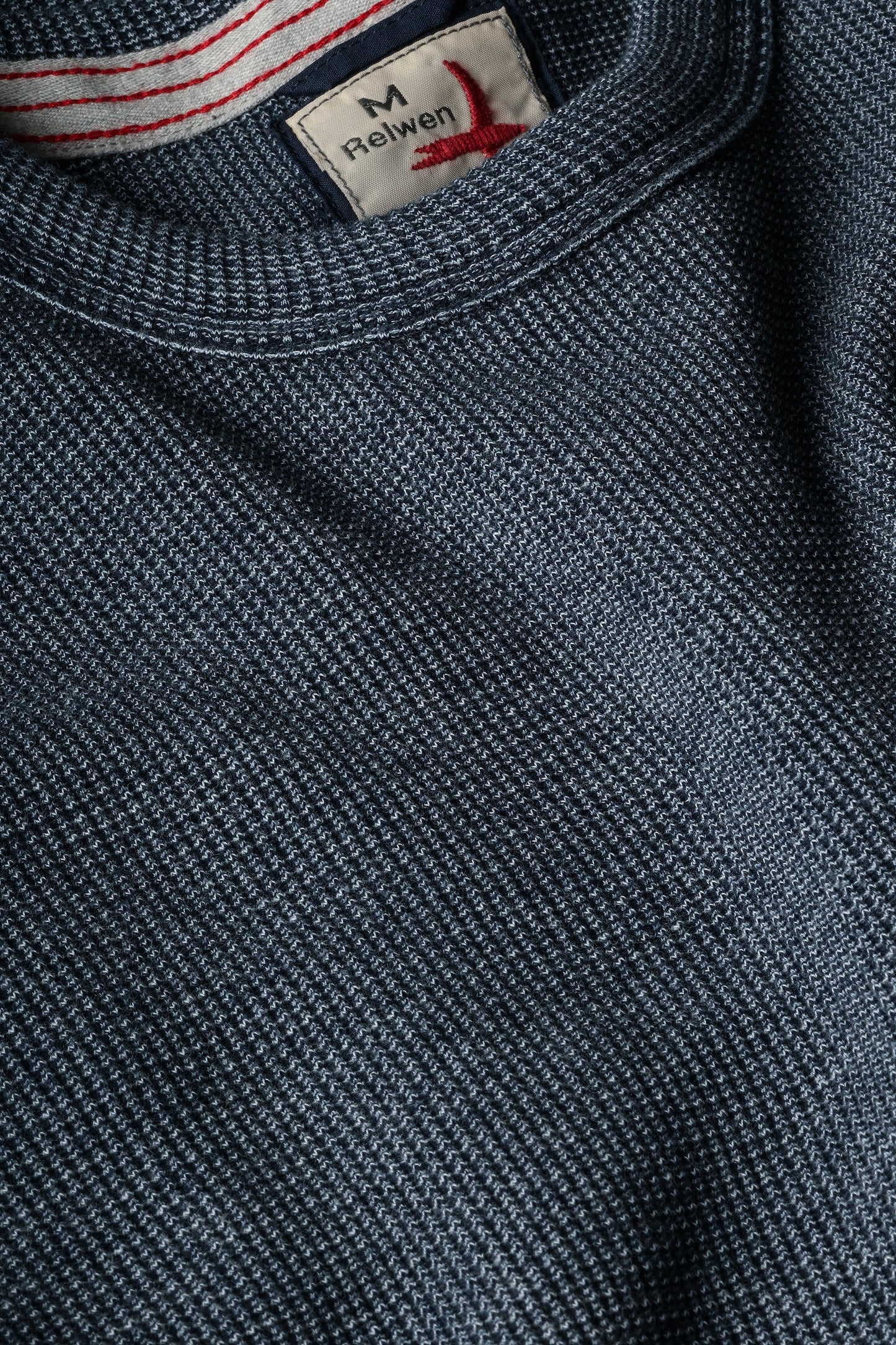 Relwen Bi-Waffle Crew Navy