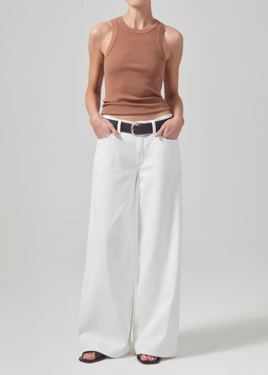 Citizens of Humanity Lolli Mid Rise Baggy in Blanco