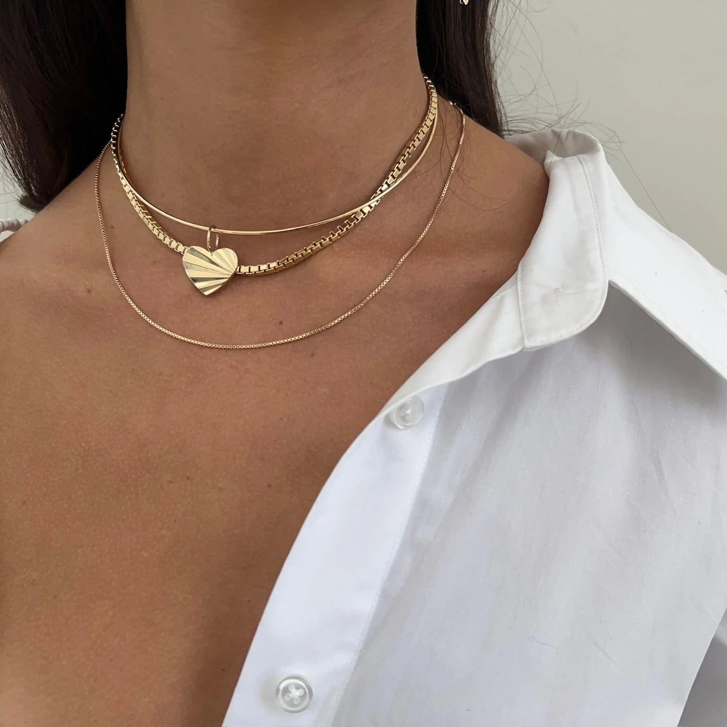 Jennifer Zeuner Brett Chain Gold Vermeil