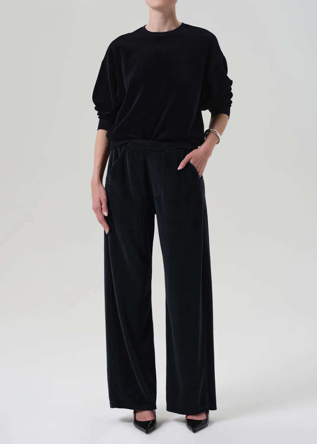 Citizens of Humanity Brynn Drawstring Pant in Velour Notte