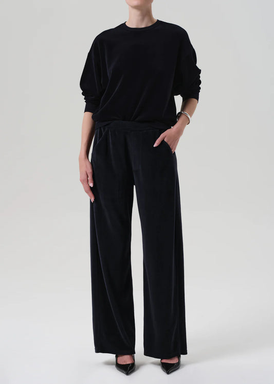 Citizens of Humanity Brynn Drawstring Pant in Velour Notte