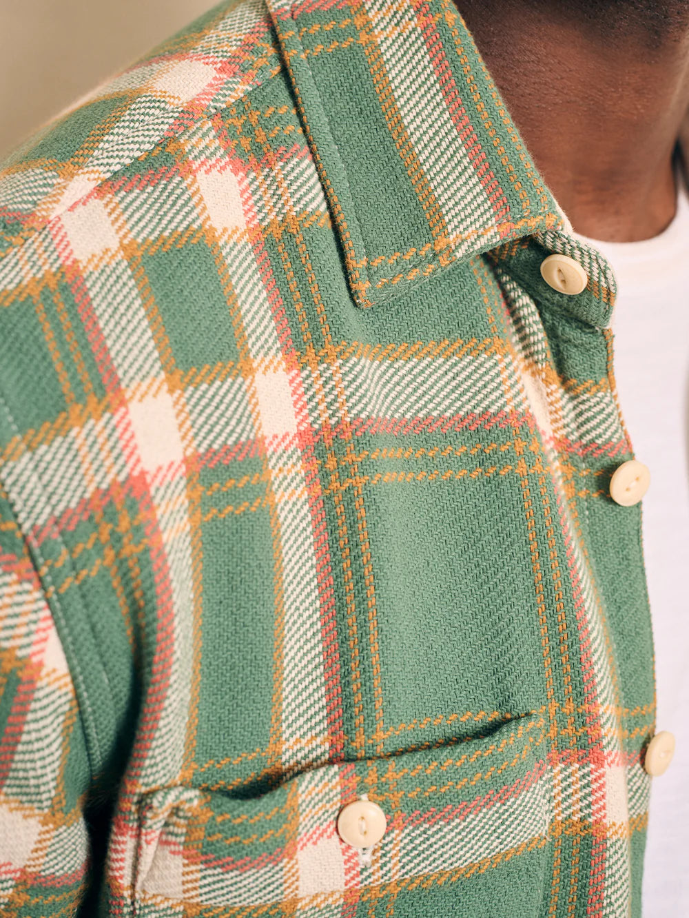 Faherty The Surf Flannel Cedar Valley Plaid
