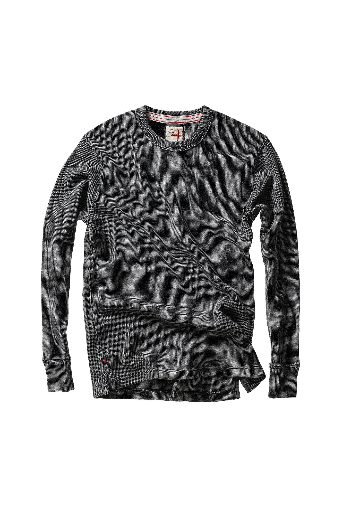 Relwen Bi-Waffle Crew Charcoal