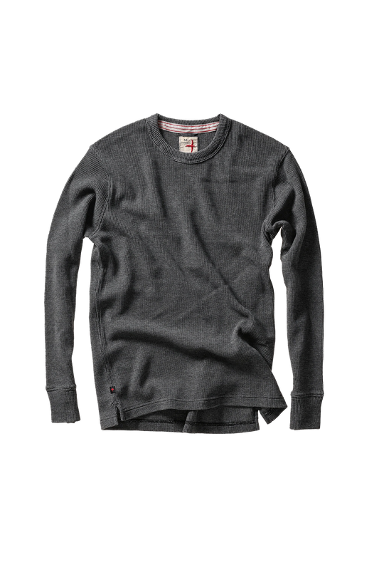 Relwen Bi-Waffle Crew Charcoal