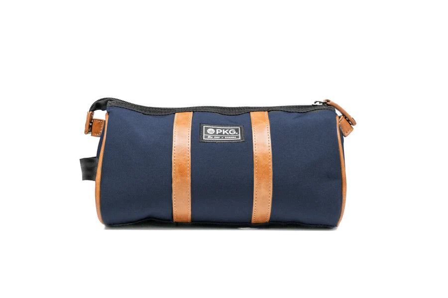 PKG Charlotte Toiletry Bag Navy/Tan