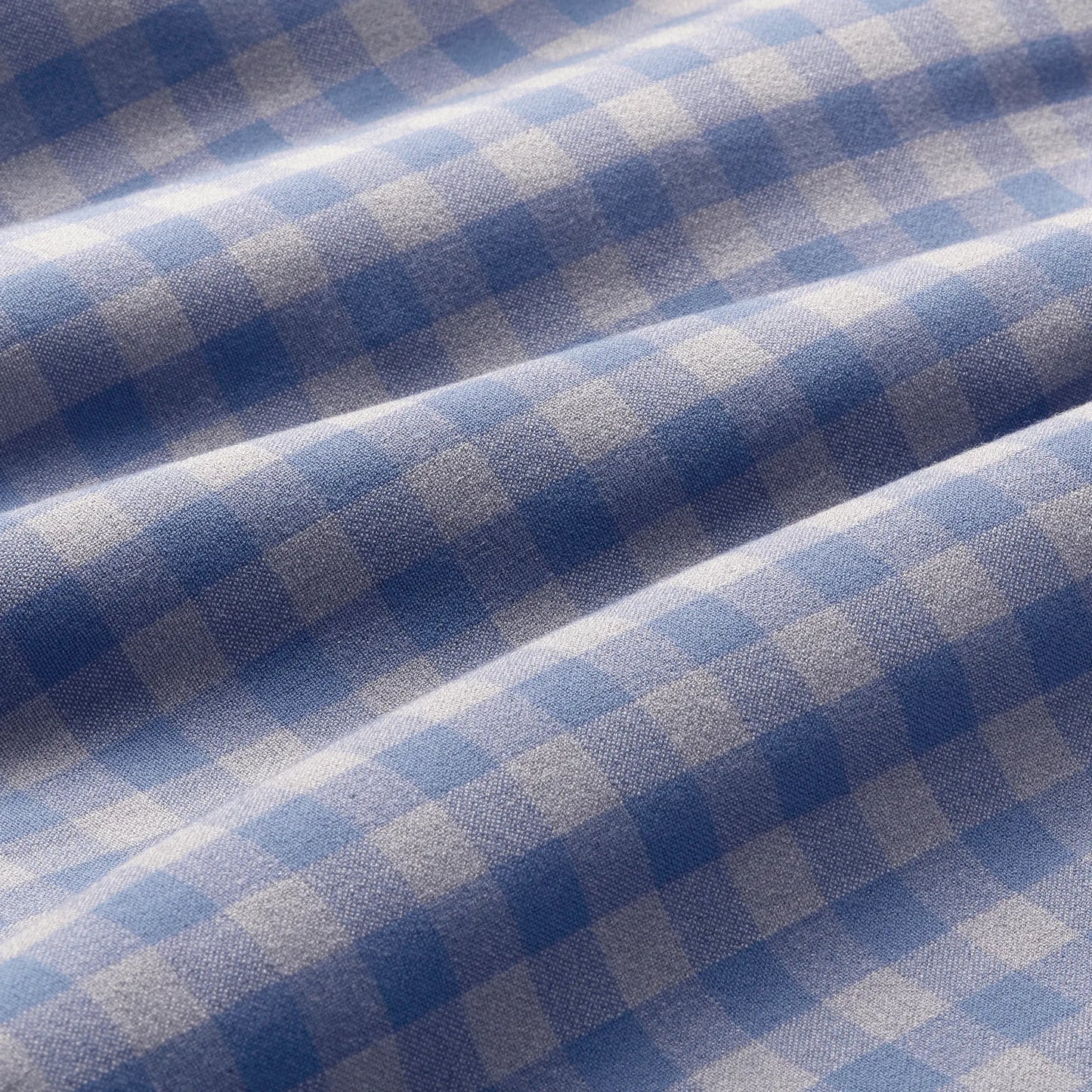 Mizzen + Main City Flannel Blue Gray Gingham