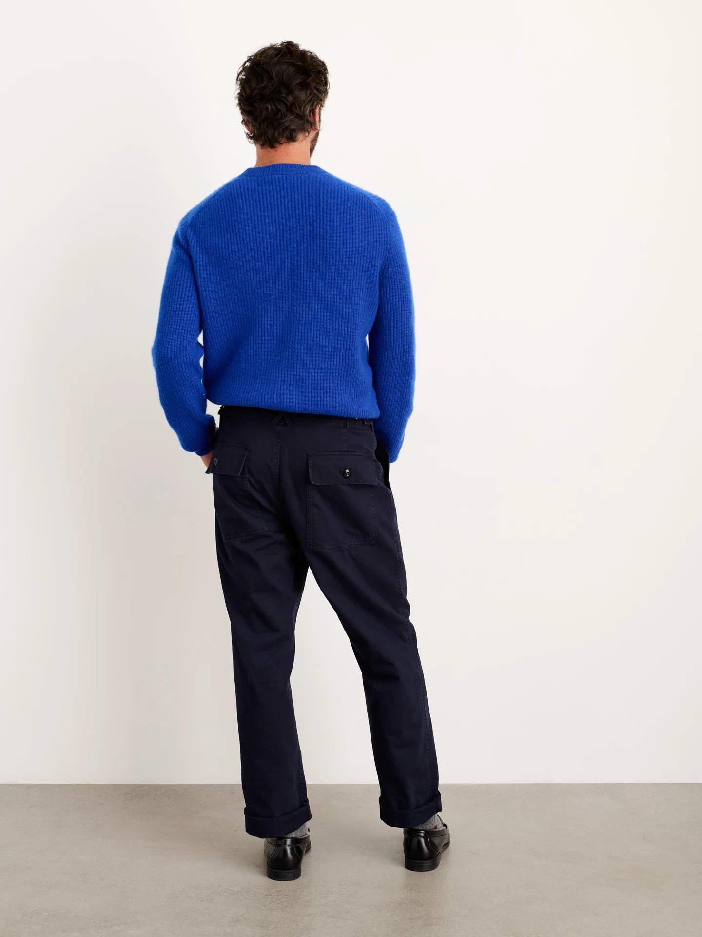 Alex Mill Jordan Washed Cashmere Sweater Cobalt