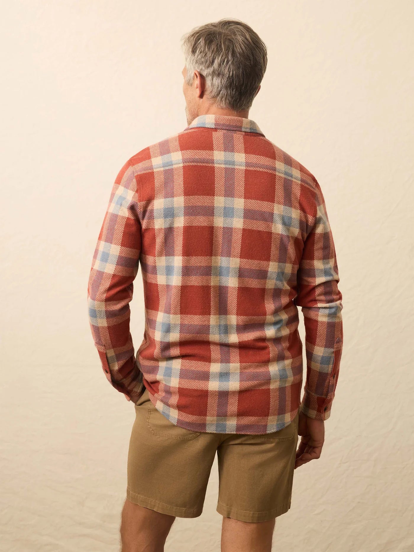 Faherty Legend Sweater Shirt Copper Falls Plaid