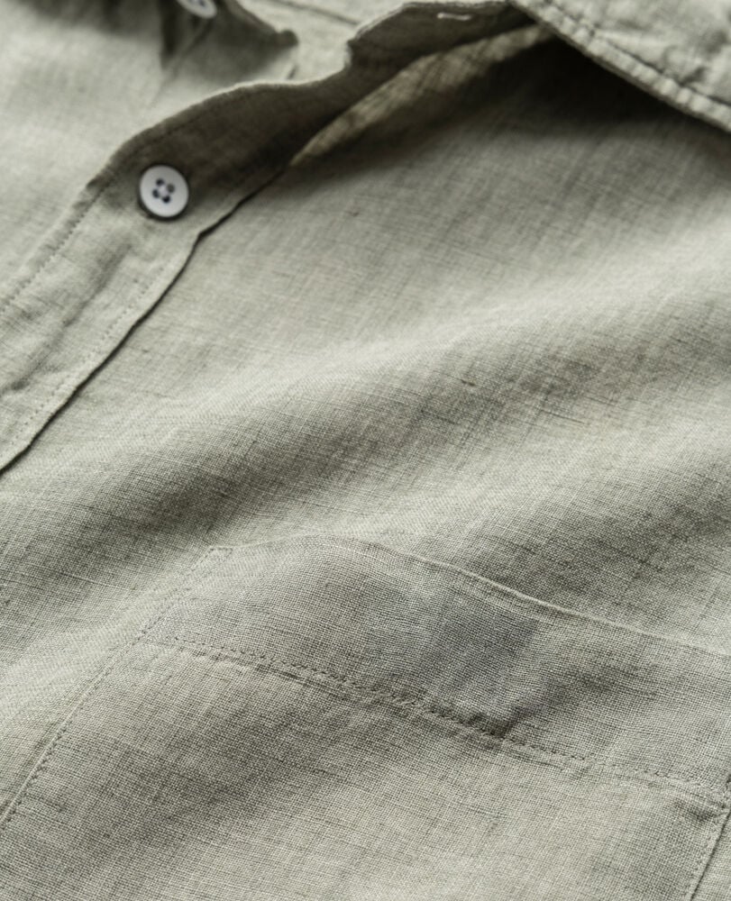 Rodd & Gunn Coromandel LS Linen Shirt Sage Grey