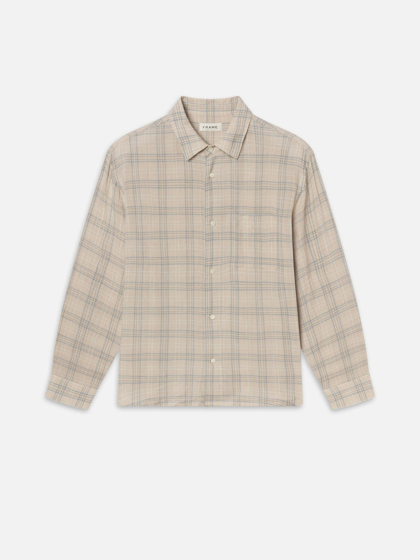 Frame Cream Plaid Shirt