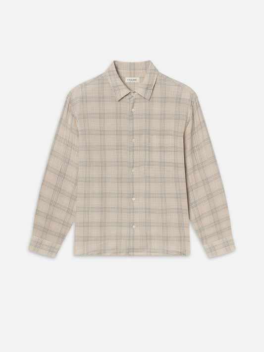 Frame Cream Plaid Shirt