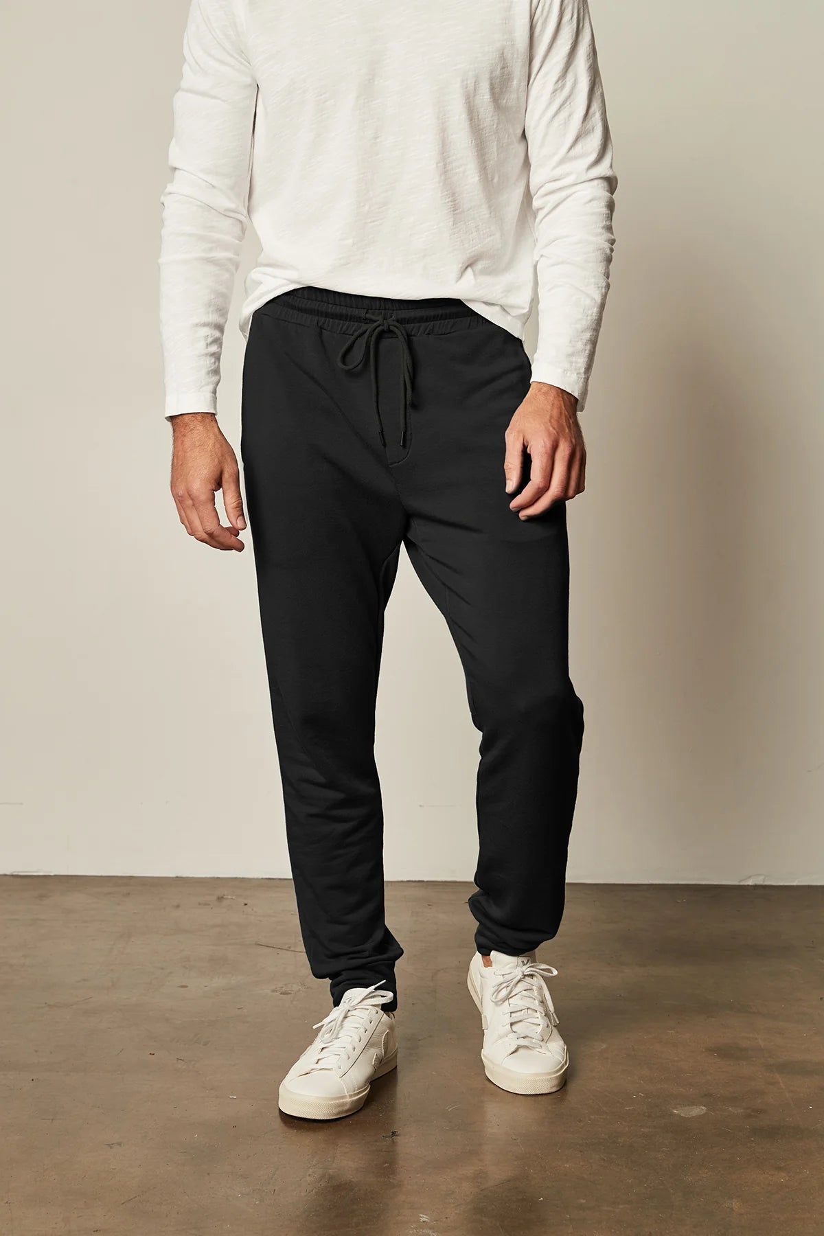 Velvet Crosby Cuffed Sweatpant Black