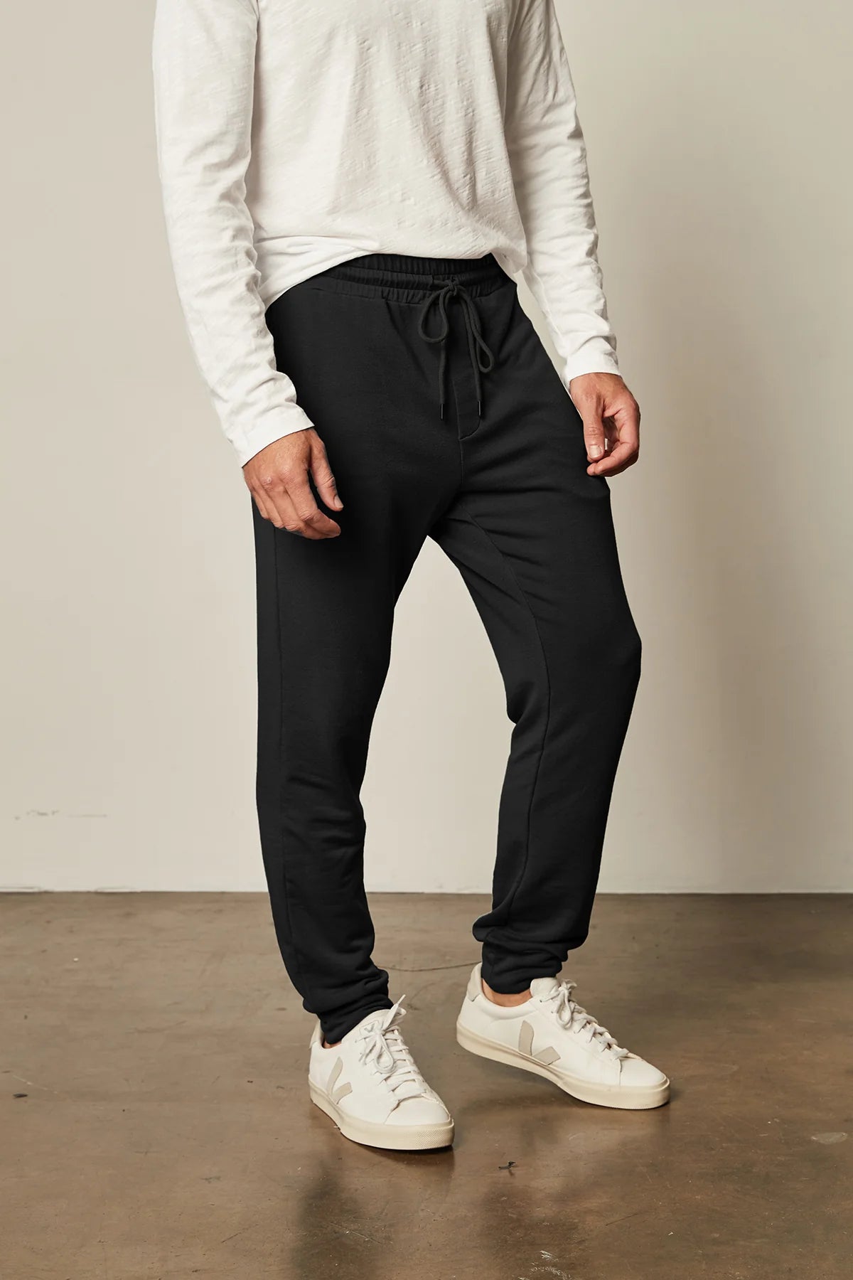 Velvet Crosby Cuffed Sweatpant Black