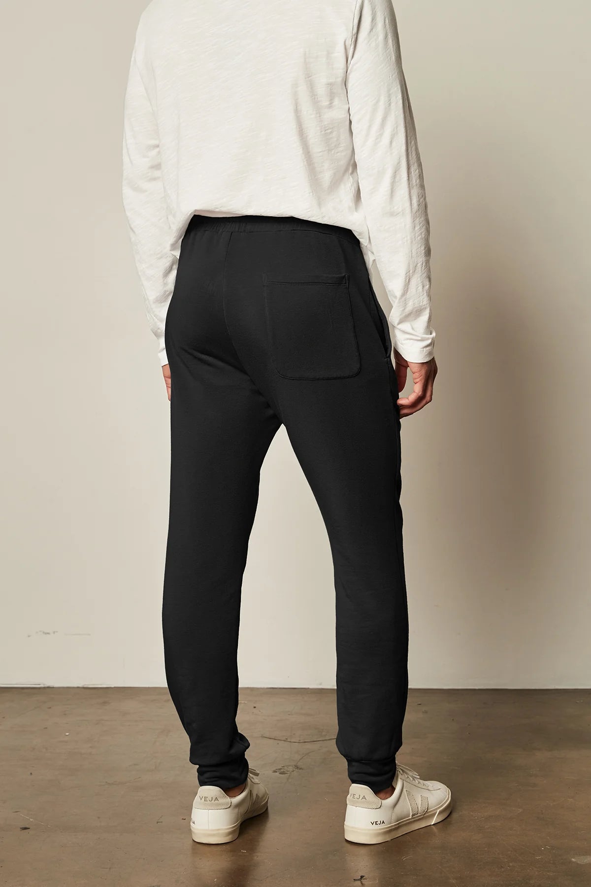 Velvet Crosby Cuffed Sweatpant Black