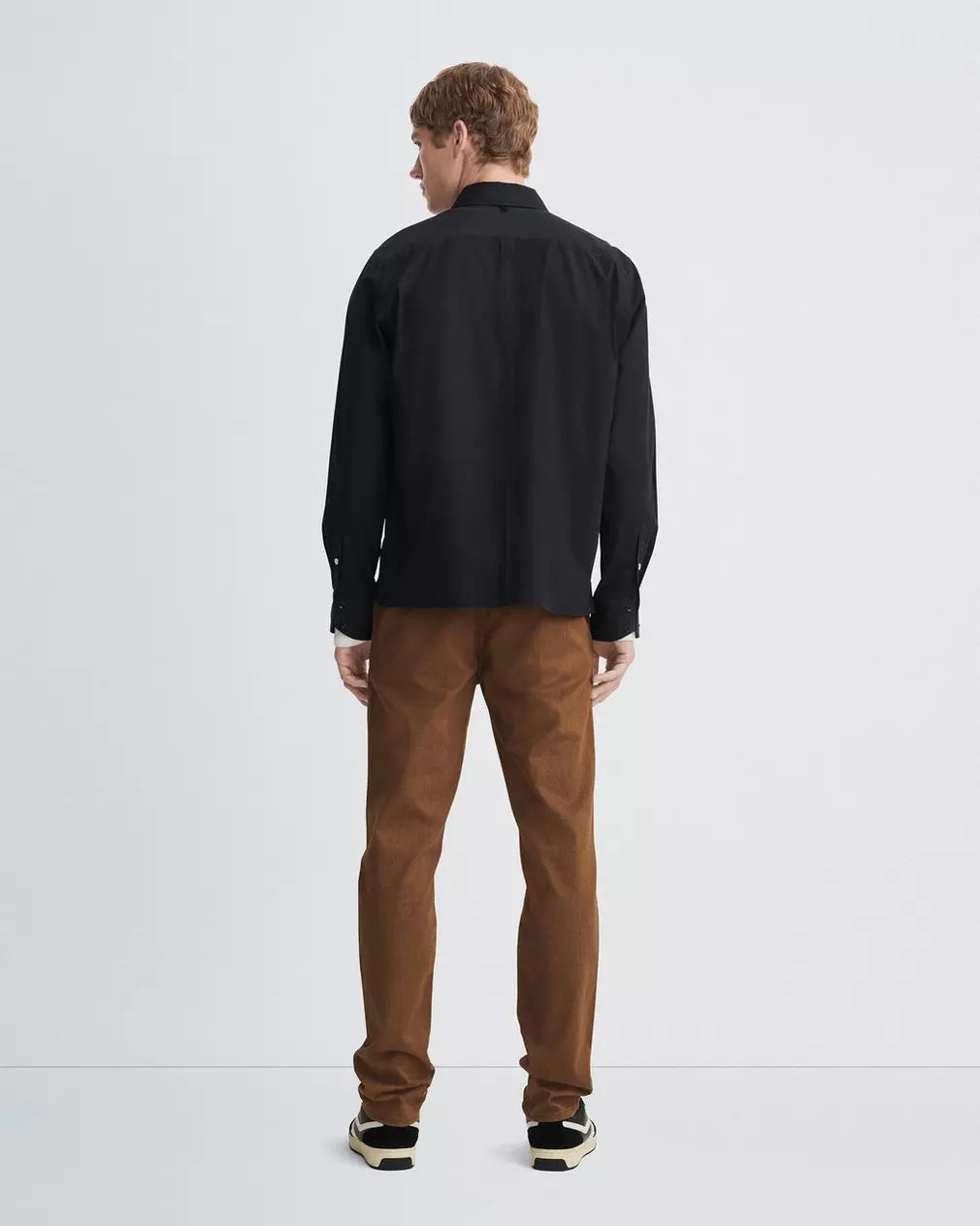 Rag & Bone Zip Dalton Poplin Shirt Blac