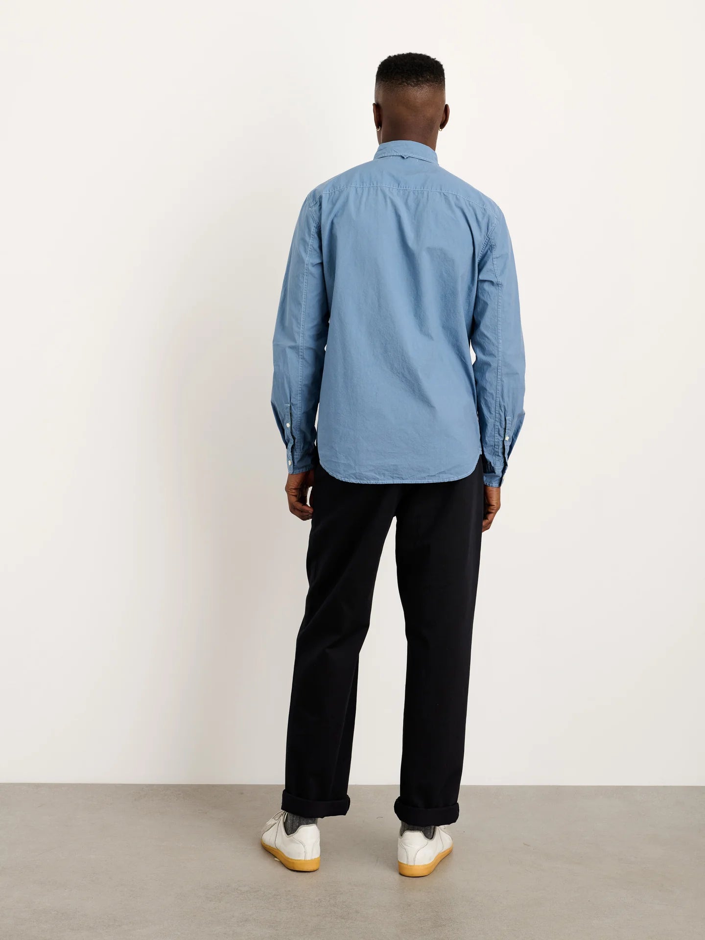Alex Mill Paper Poplin Mill Shirt Faded Delf Blue