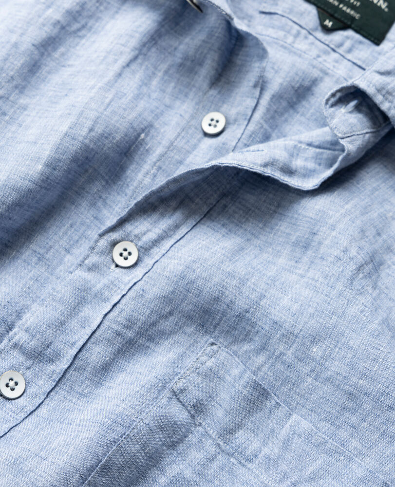 Rodd & Gunn Palm Beach SS Linen Shirt Denim