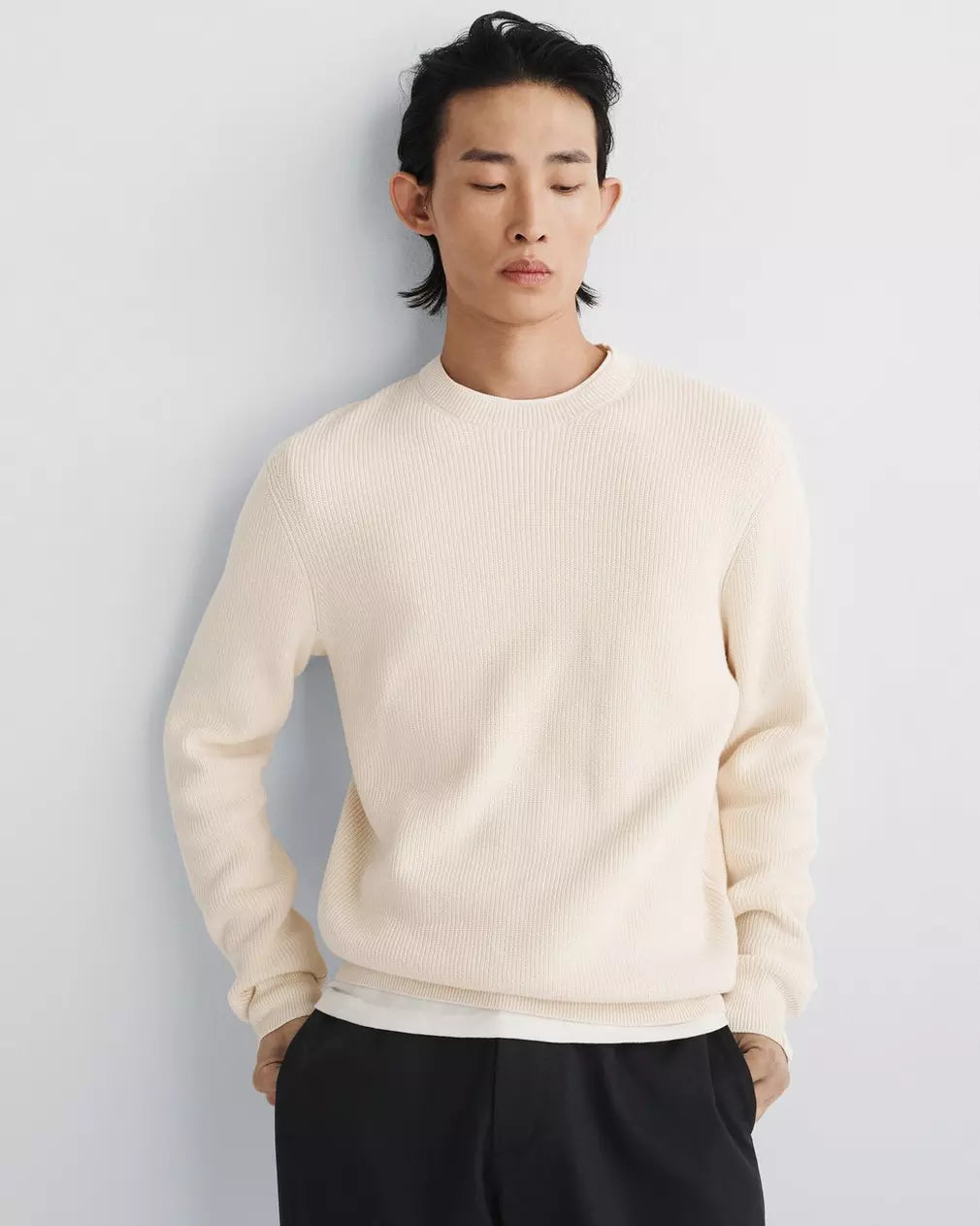 Rag & Bone Dexter Rib Crew Raw