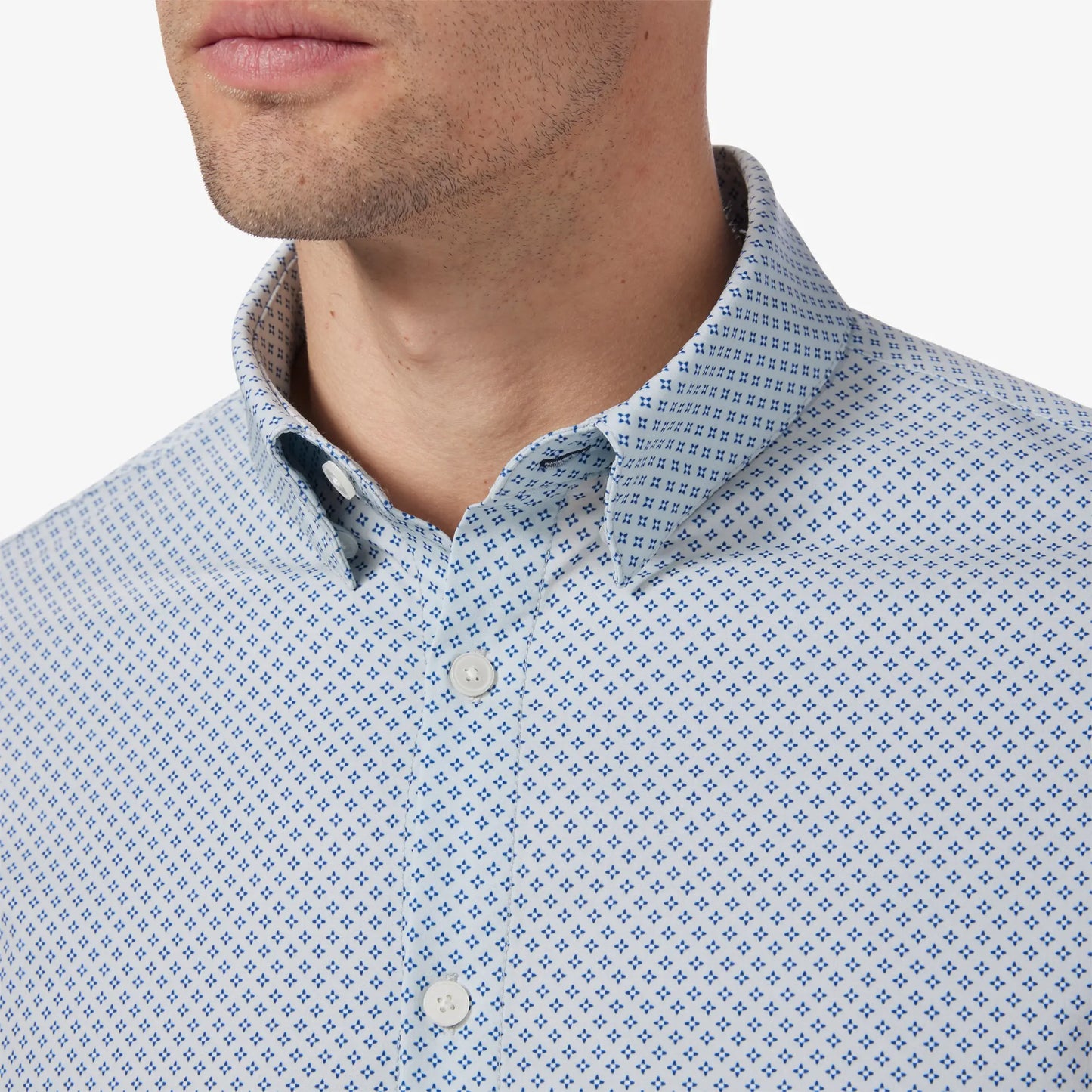 Mizzen + Main Leeward LS Micro Chip Diamond Print