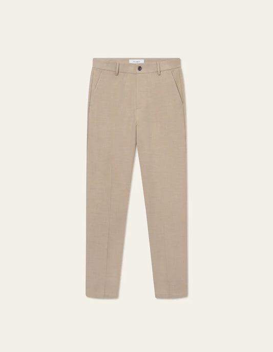 Les Deux Como Reg Texture Suit Pants Dark Sand