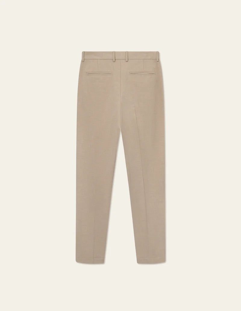 Les Deux Como Reg Texture Suit Pants Dark Sand