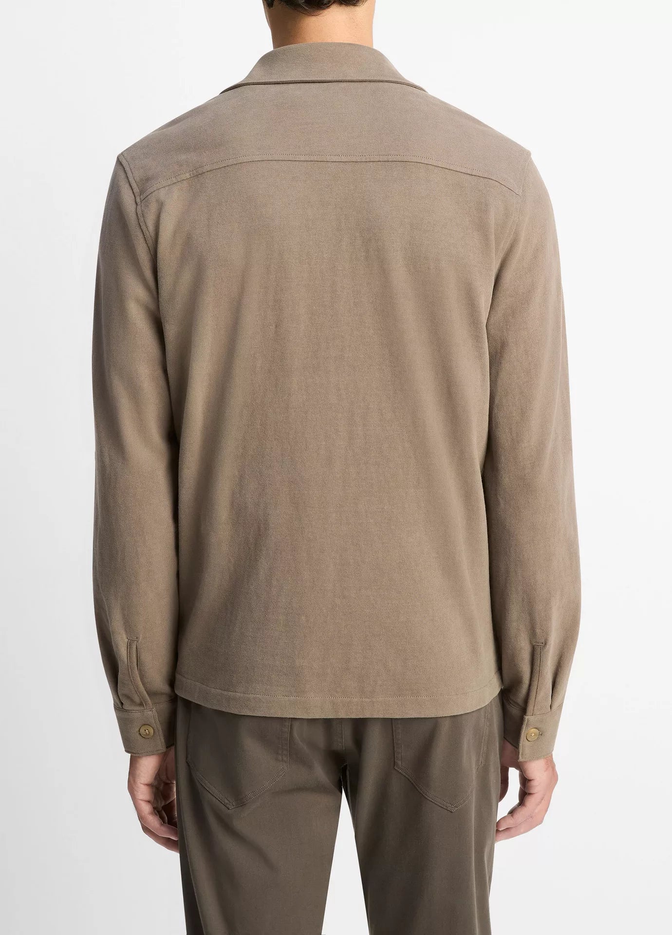 Vince Sueded Jersey LS Shirt Jacket Dome