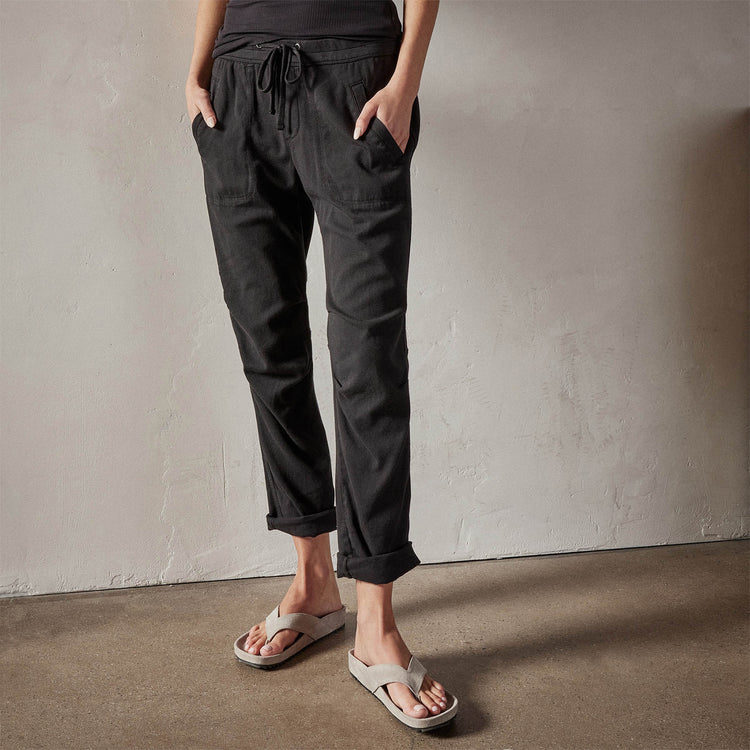 James Perse Soft Drape Utility Pant Black