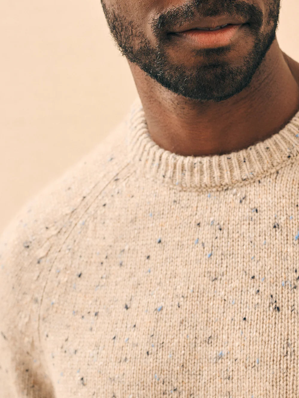 Faherty Donegal Wool Crew Winter Dune