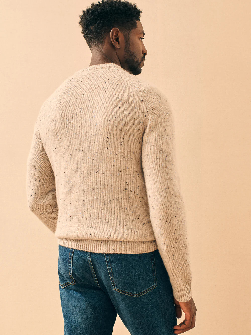 Faherty Donegal Wool Crew Winter Dune