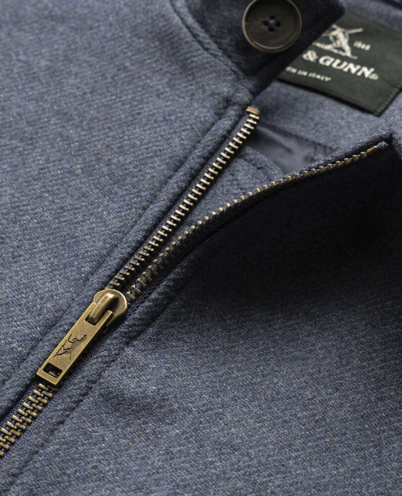 Rodd & Gunn Knapdale Wool Bomber in Dusk