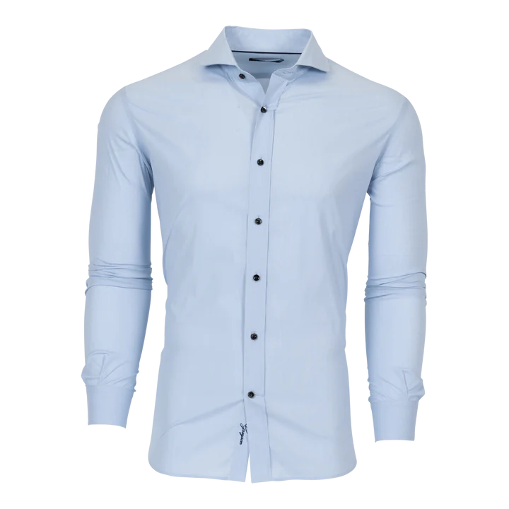 Greyson Woodward End on End Shirt Wolf Blue