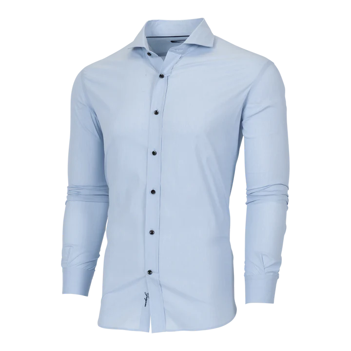 Greyson Woodward End on End Shirt Wolf Blue