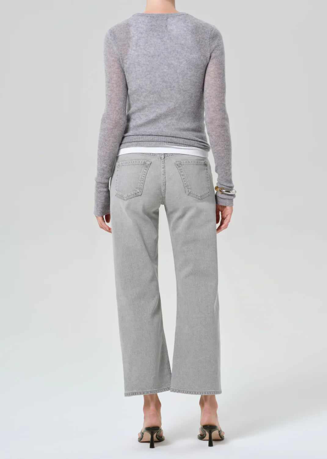 Citizens of Humanity Faye Vintage Straight in Quartz Grey